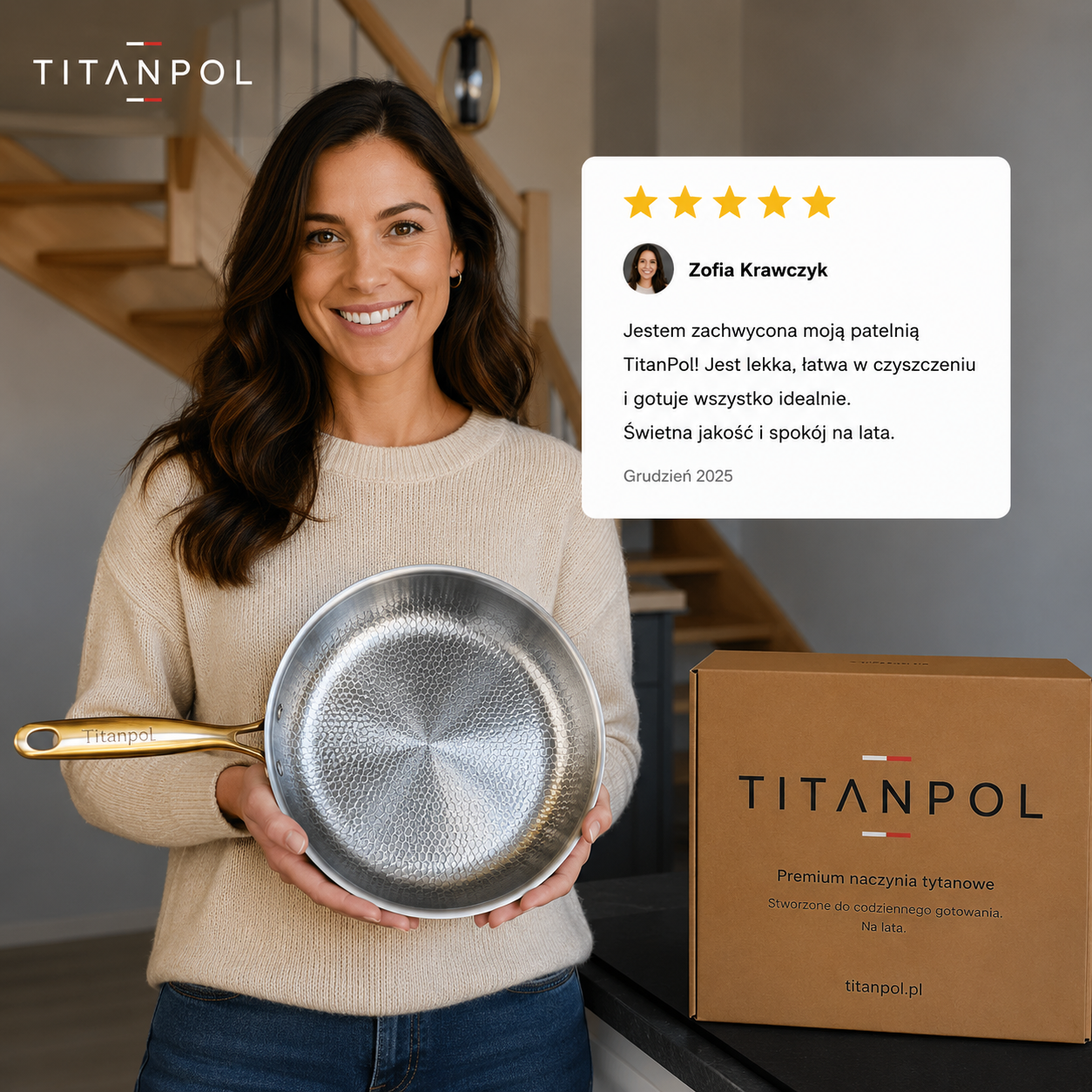 TitanPol® Tytanowa Patelnia Nutri Pan Pro